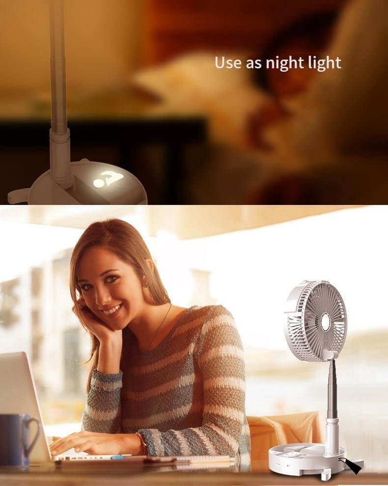 Portable Remote Control Air Conditioner Humidifier with Light - MaviGadget