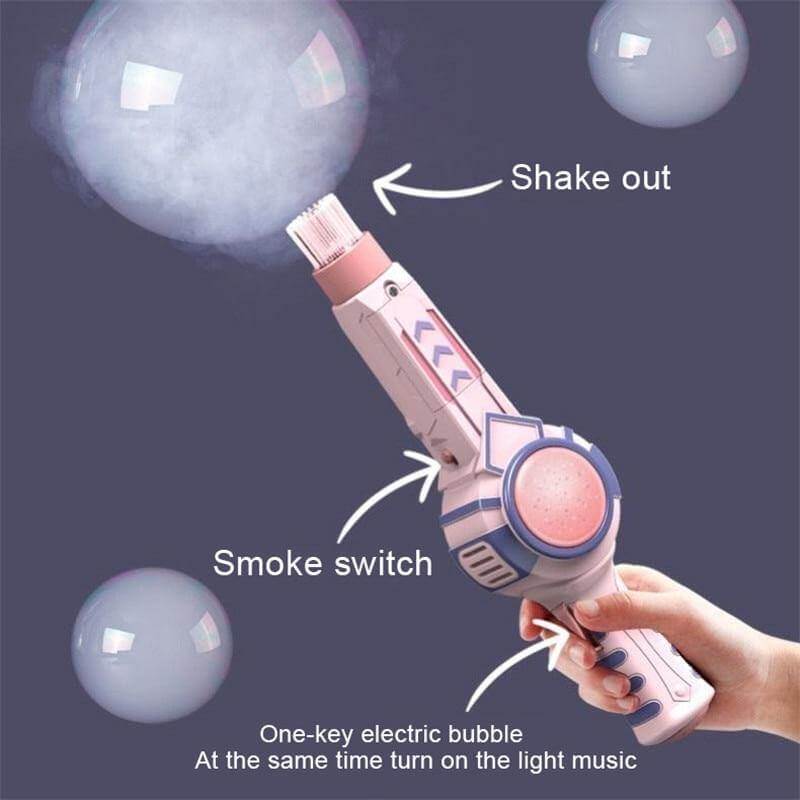 Automatic Magic Smoke Bubble Blower Machine - MaviGadget