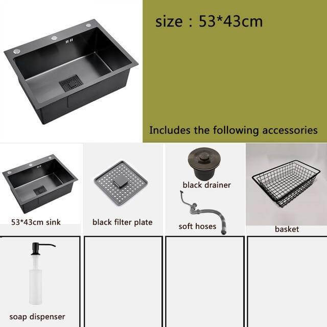 Stainless Steel Modern Kitchen Sink - MaviGadget