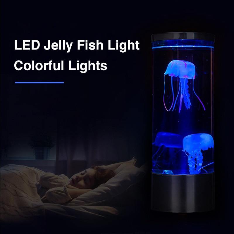 LED Remote Control Fantasy Jellyfish Tank Mood Lamp - MaviGadget