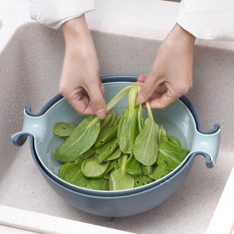 Pastel Double Drain Basket Bowl - MaviGadget