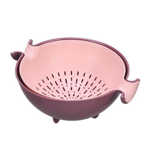 Pastel Double Drain Basket Bowl - MaviGadget