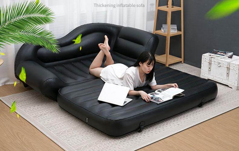 Comfy Double Household Inflatable Lazy Reclining Sofa - MaviGadget