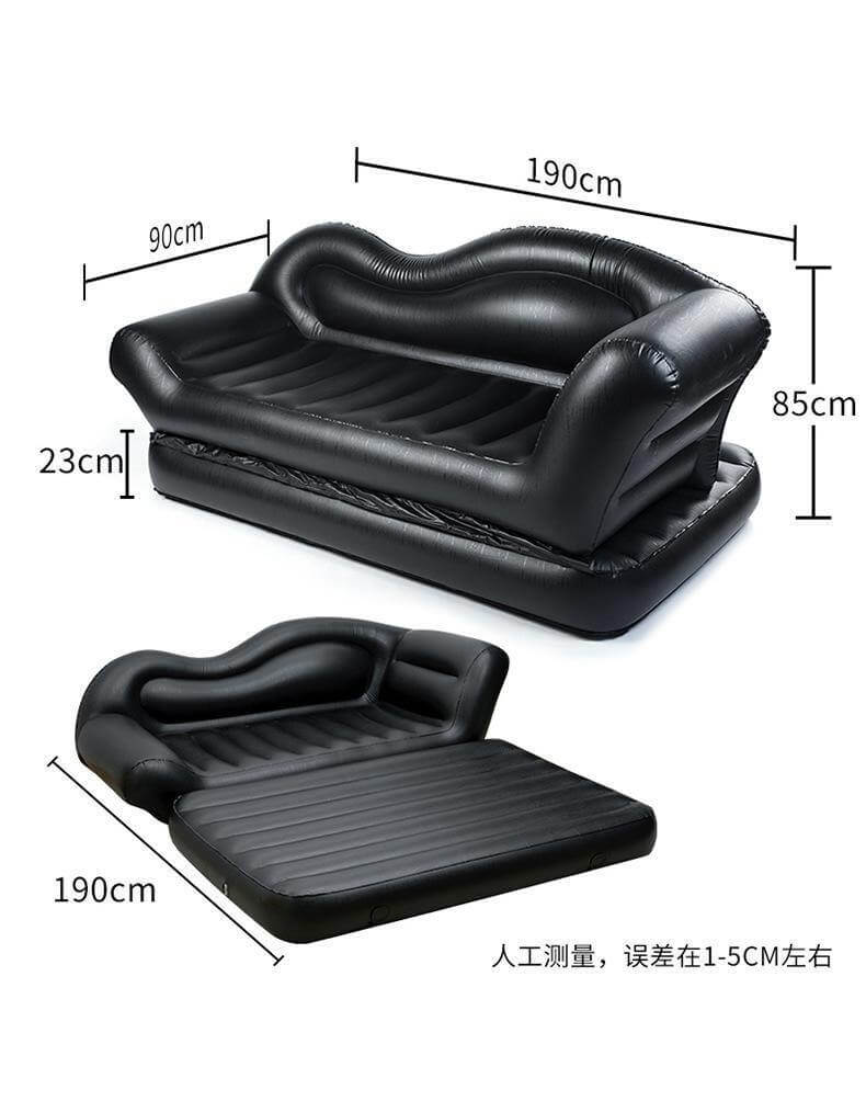 Comfy Double Household Inflatable Lazy Reclining Sofa - MaviGadget