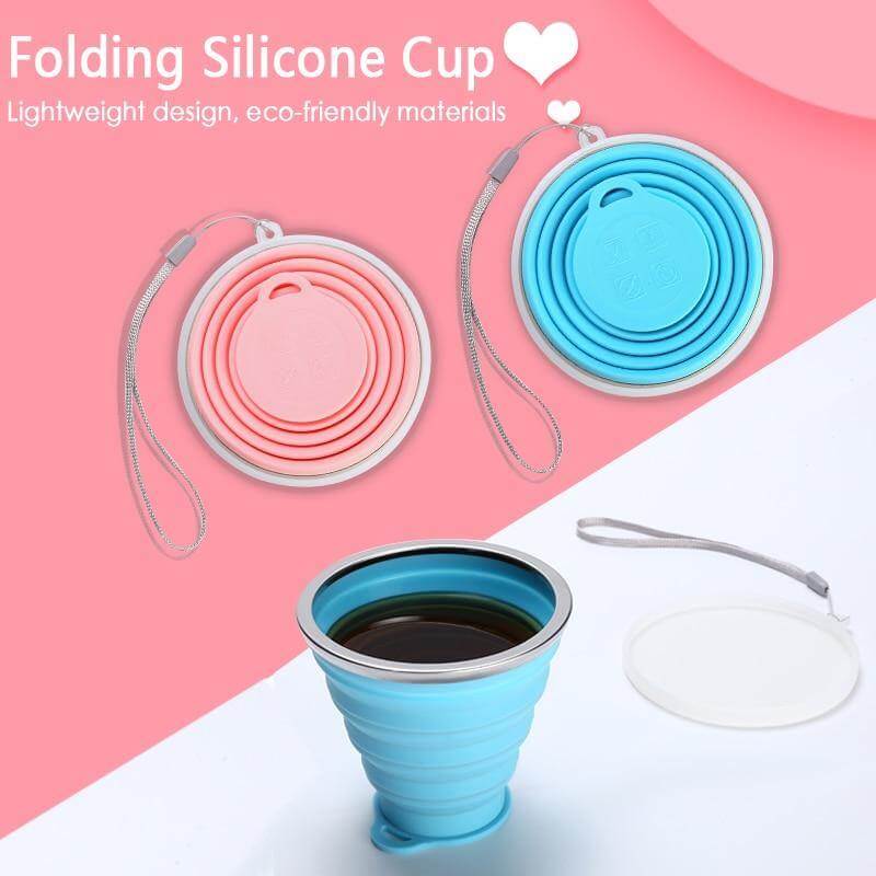 Foldable Easy Silicone Travel Mug - MaviGadget