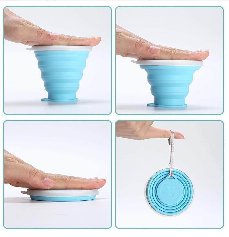 Foldable Easy Silicone Travel Mug - MaviGadget