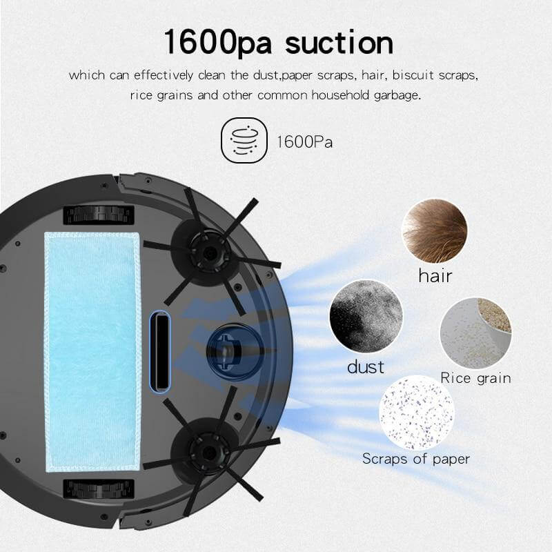 Multifunctional Remote Control Smart Robot Vacuum Cleaner - MaviGadget