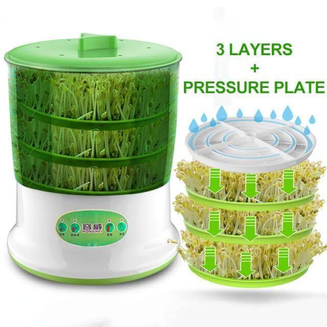 Easy Multi-Layer Automatic Seedling Bean Sprouts Machine - MaviGadget
