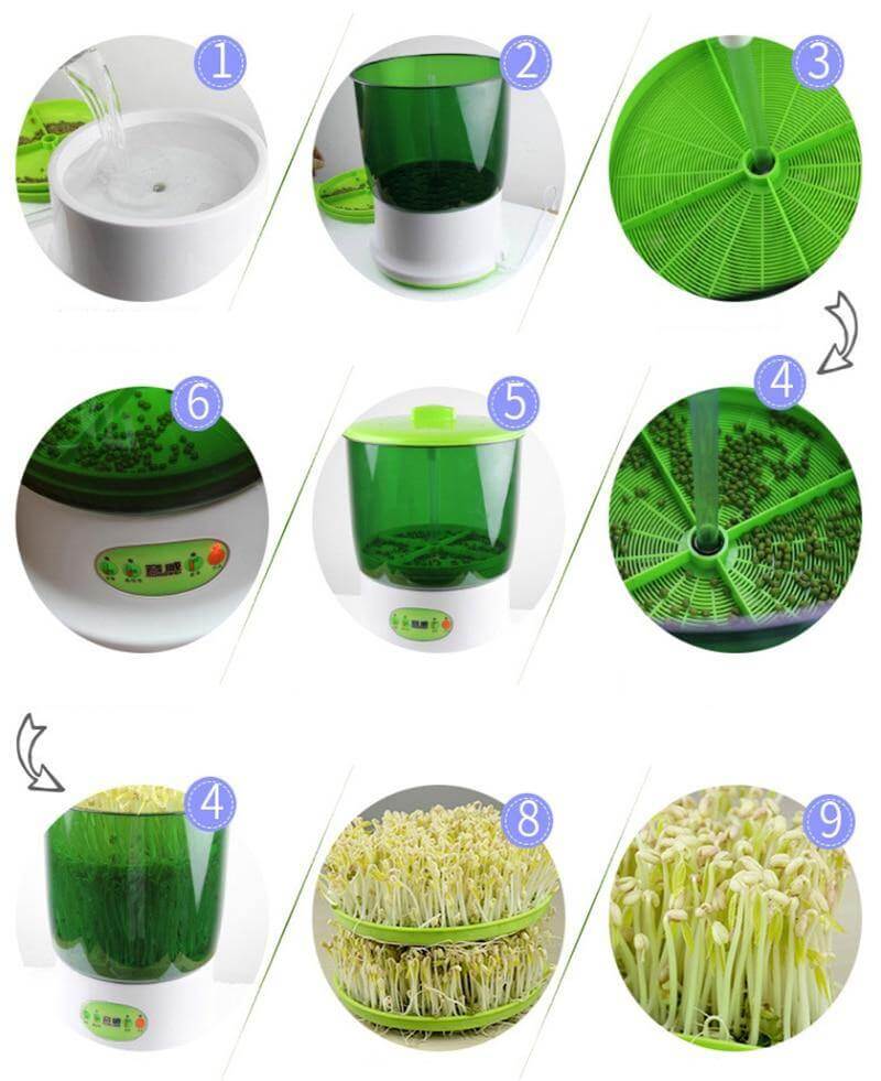 Easy Multi-Layer Automatic Seedling Bean Sprouts Machine - MaviGadget
