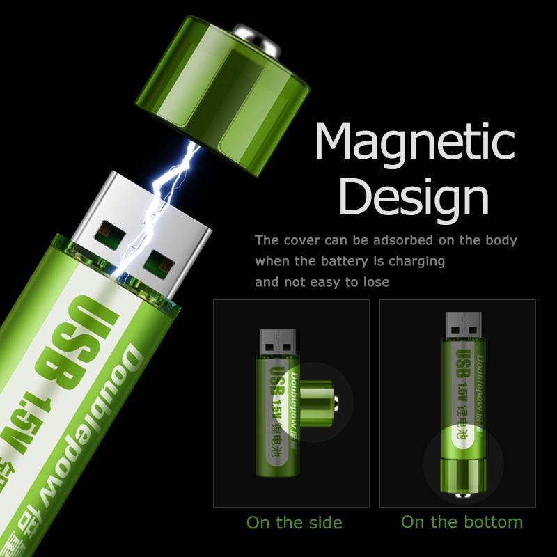 USB Rechargeable Smart Li-Ion Battery - MaviGadget
