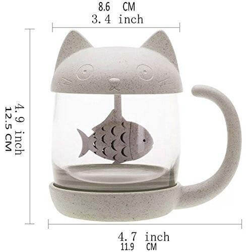 Cute Tea Mug Cup with Filter - MaviGadget