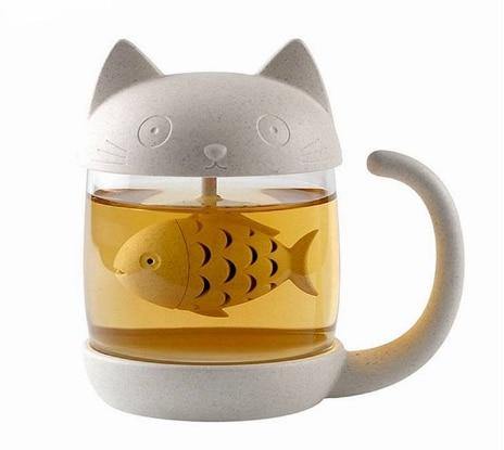 Cute Tea Mug Cup with Filter - MaviGadget