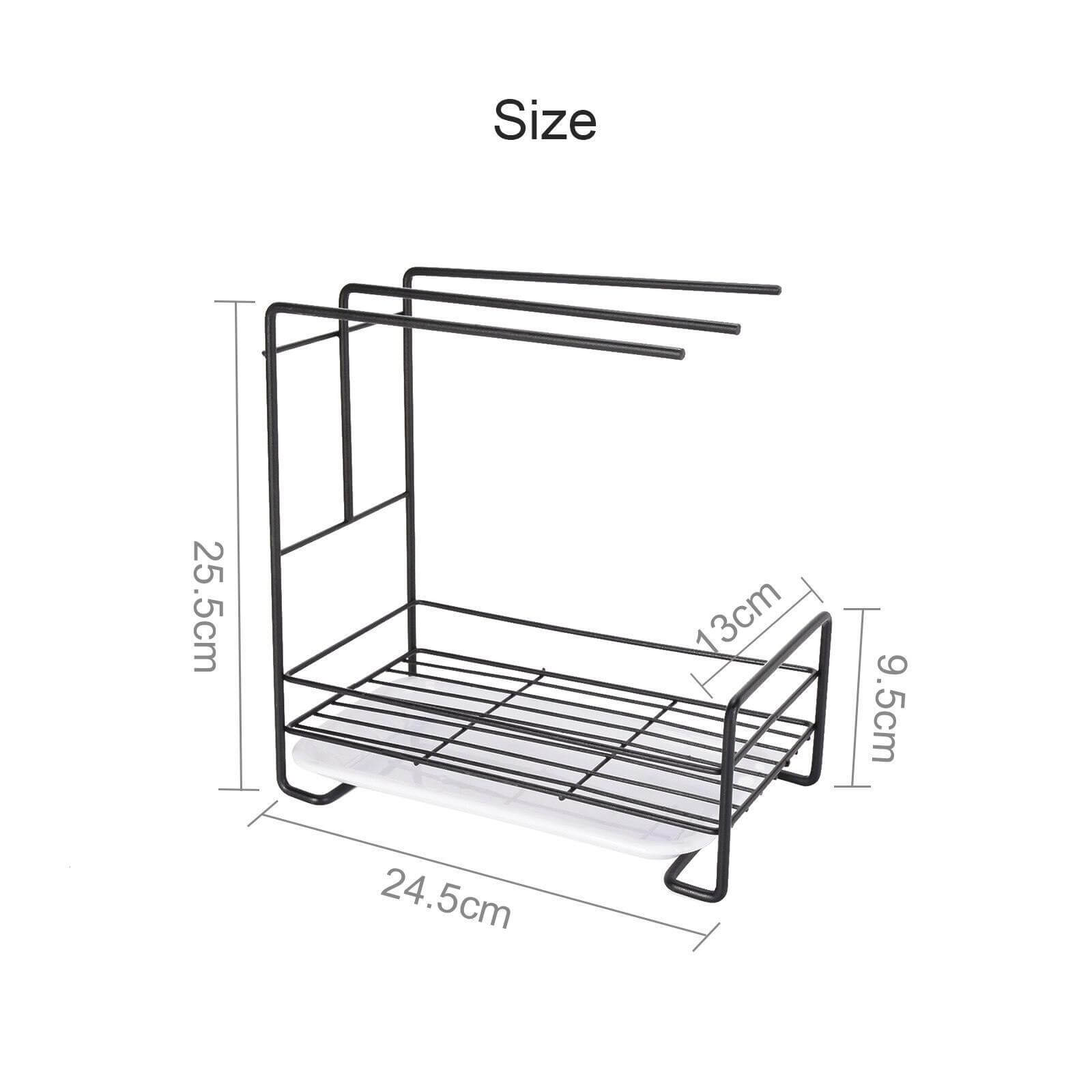 Iron Space Saving Kitchen Sink Drying Rack - MaviGadget
