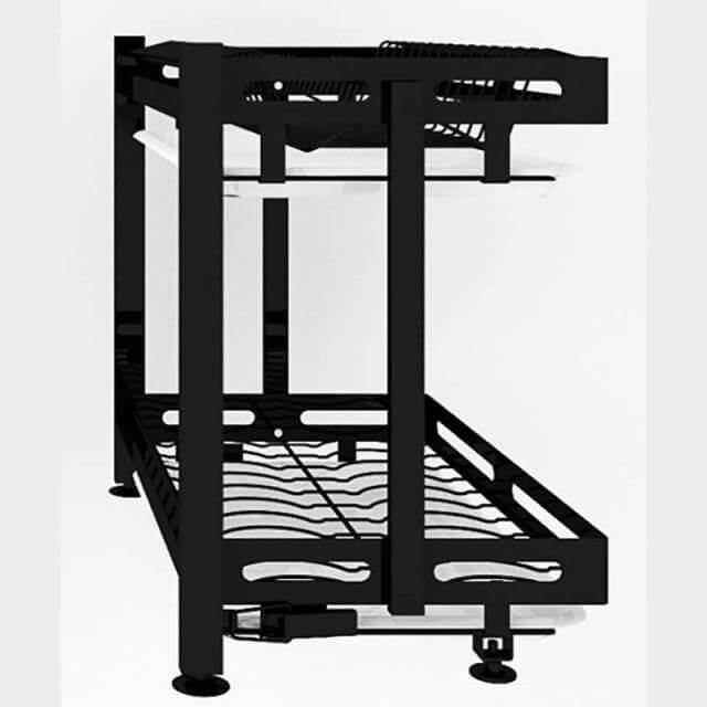 Foldable Stainless Steel Kitchen Dish Drainer Rack - MaviGadget