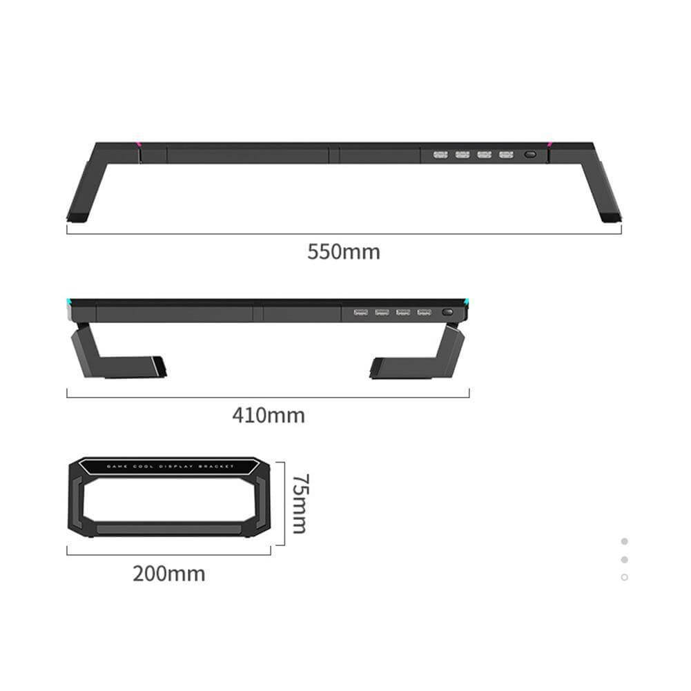 4 USB3.0 Hub Universal Computer Stand Riser Data Transfer Desk Organizer - MaviGadget