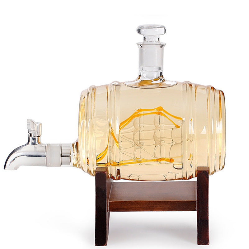 Creative Barrel Ship Whiskey Decanter