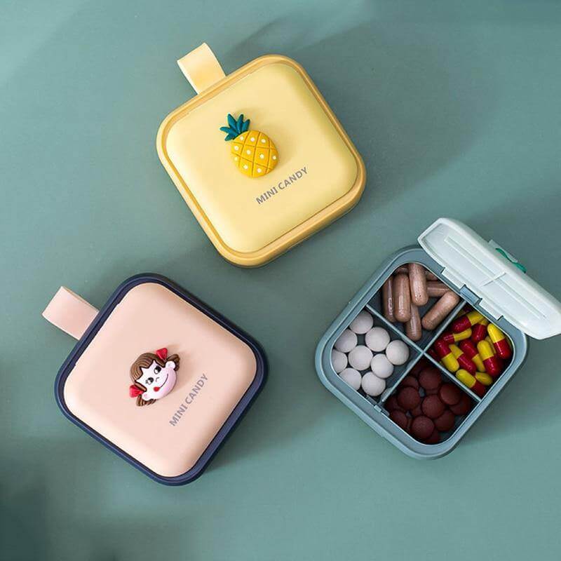 Cute Cartoon Style Pill Case Organizer - MaviGadget