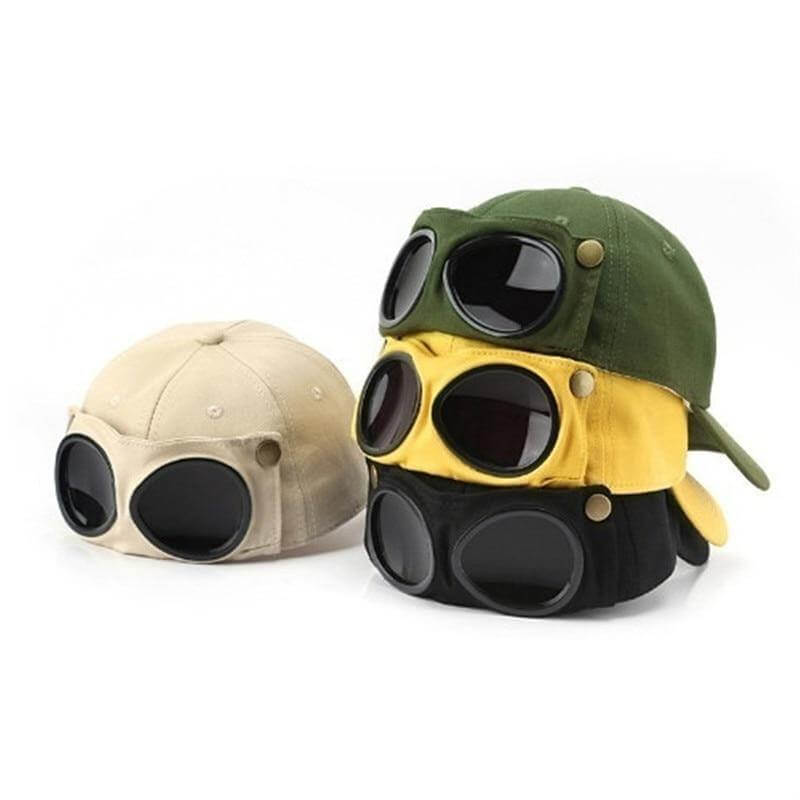 Cool Unisex Aviator Sunglasses Hat - MaviGadget