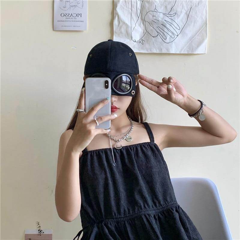 Cool Unisex Aviator Sunglasses Hat - MaviGadget