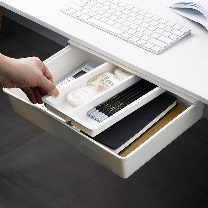 Adhesive Under Desk Drawer Organizer - MaviGadget