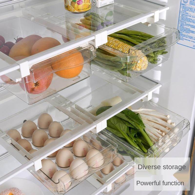 Fridge Organizer Under Shelf Drawer Box - MaviGadget