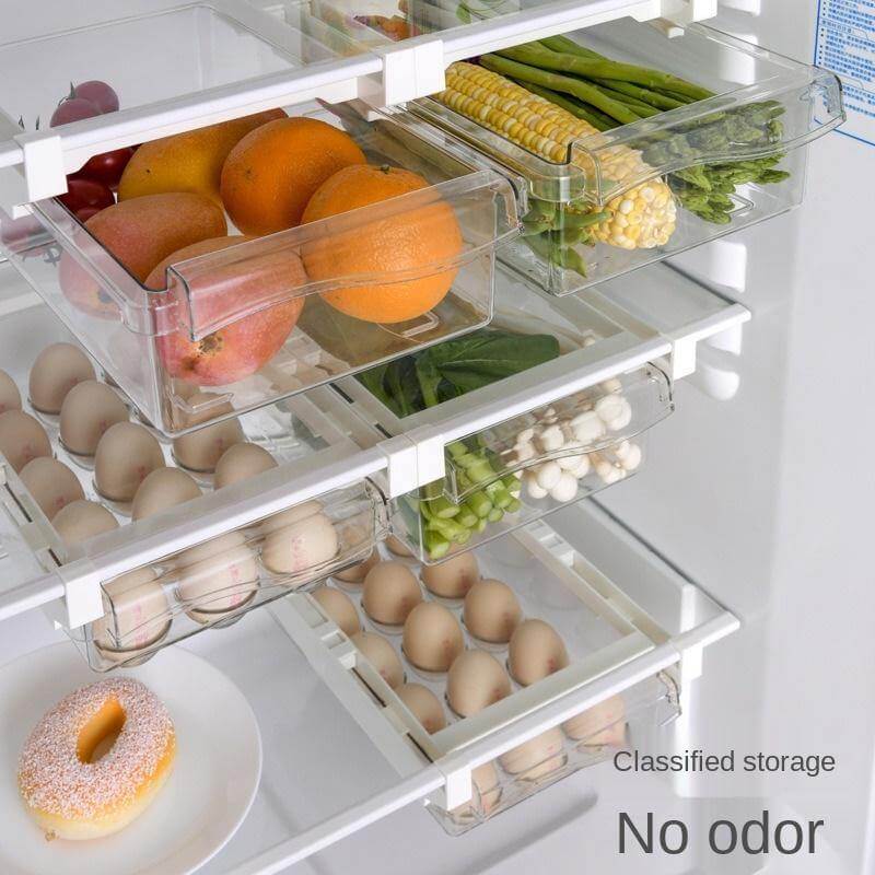 Fridge Organizer Under Shelf Drawer Box - MaviGadget