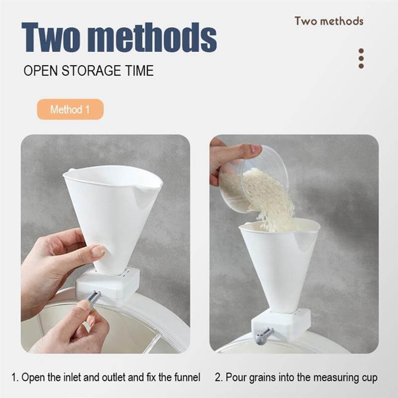 Wall Mounted 360 Degree Rotatable Cereals Grain Storage - MaviGadget