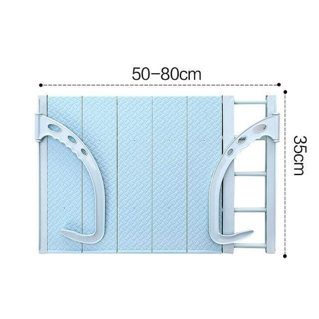 Balcony Foldable Clothes Hanging Drying Rack Organizer - MaviGadget
