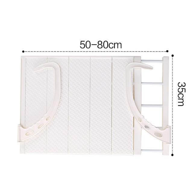 Balcony Foldable Clothes Hanging Drying Rack Organizer - MaviGadget
