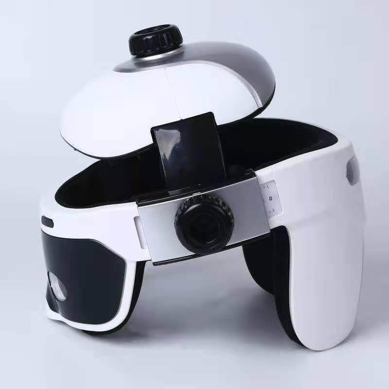 Chargeable Electric Heating Head Eye Massage Helmet - MaviGadget
