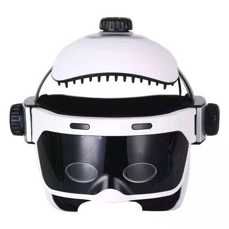 Chargeable Electric Heating Head Eye Massage Helmet - MaviGadget