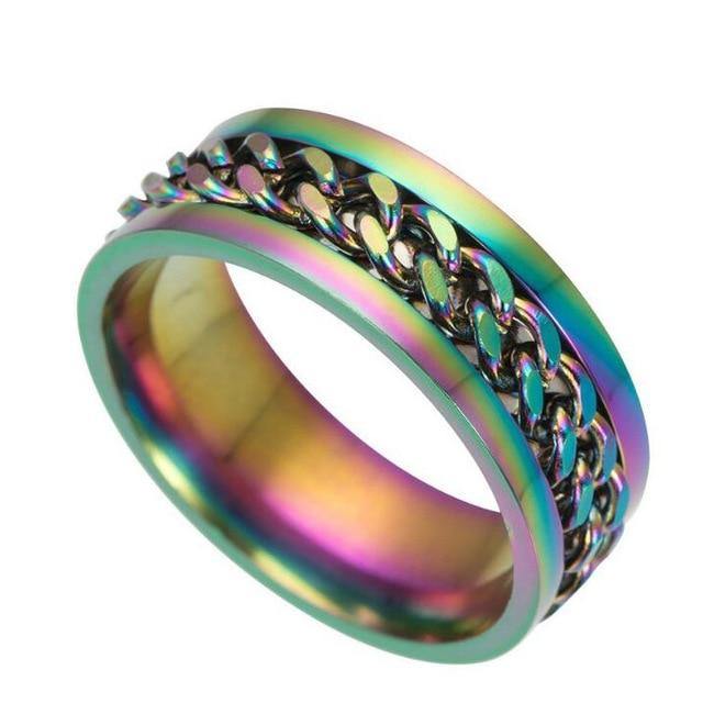 Cool Stainless Steel Rotating Ring - MaviGadget