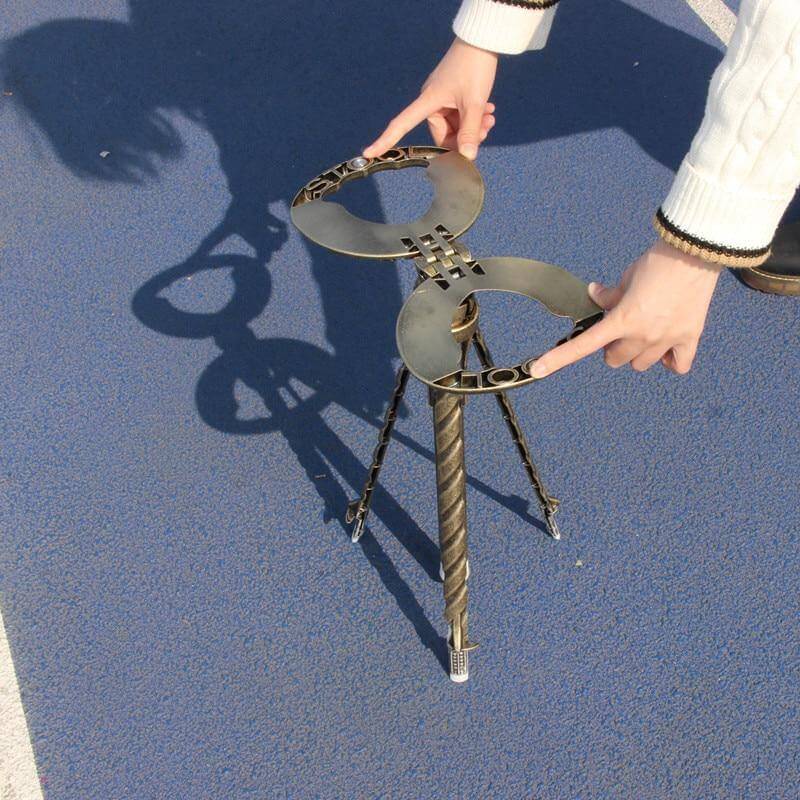 Outdoor Folding Two-in-one Walking Stick Stool - MaviGadget
