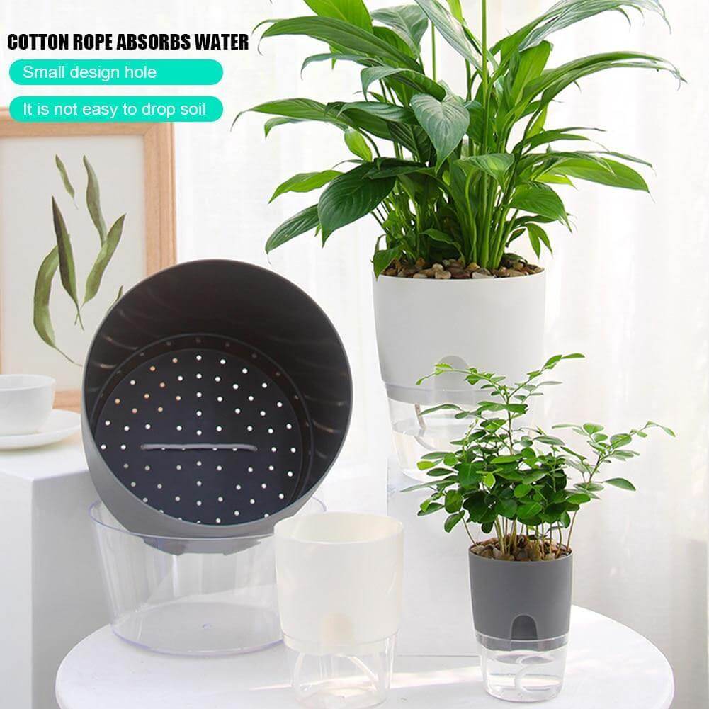 Self-watering Plant Pot with Water Container - MaviGadget