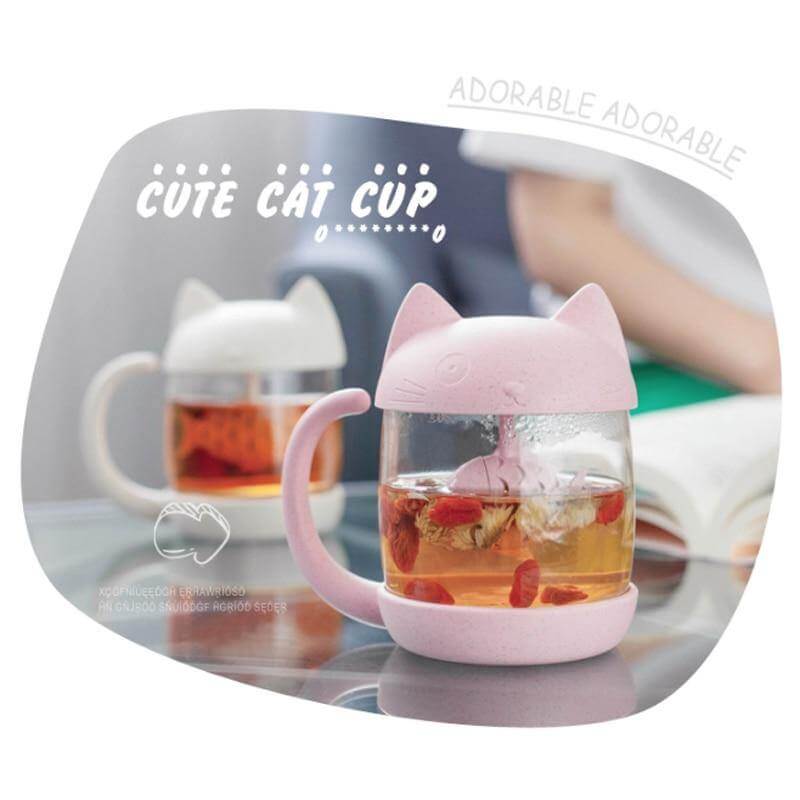 Cute Tea Mug Cup with Filter - MaviGadget