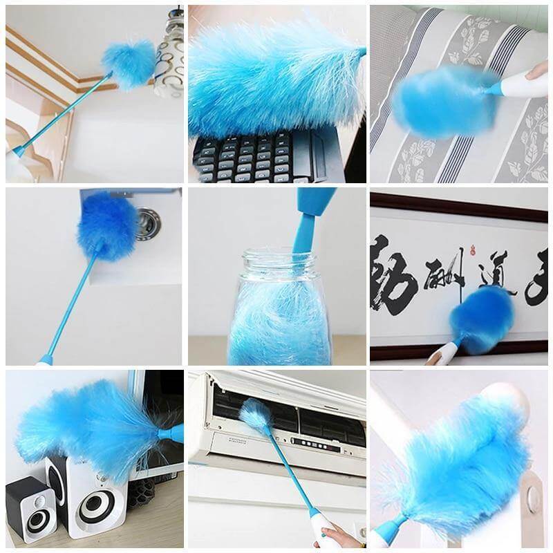 Adjustable 360 Electric Rotating Cleaning Dust Brush - MaviGadget