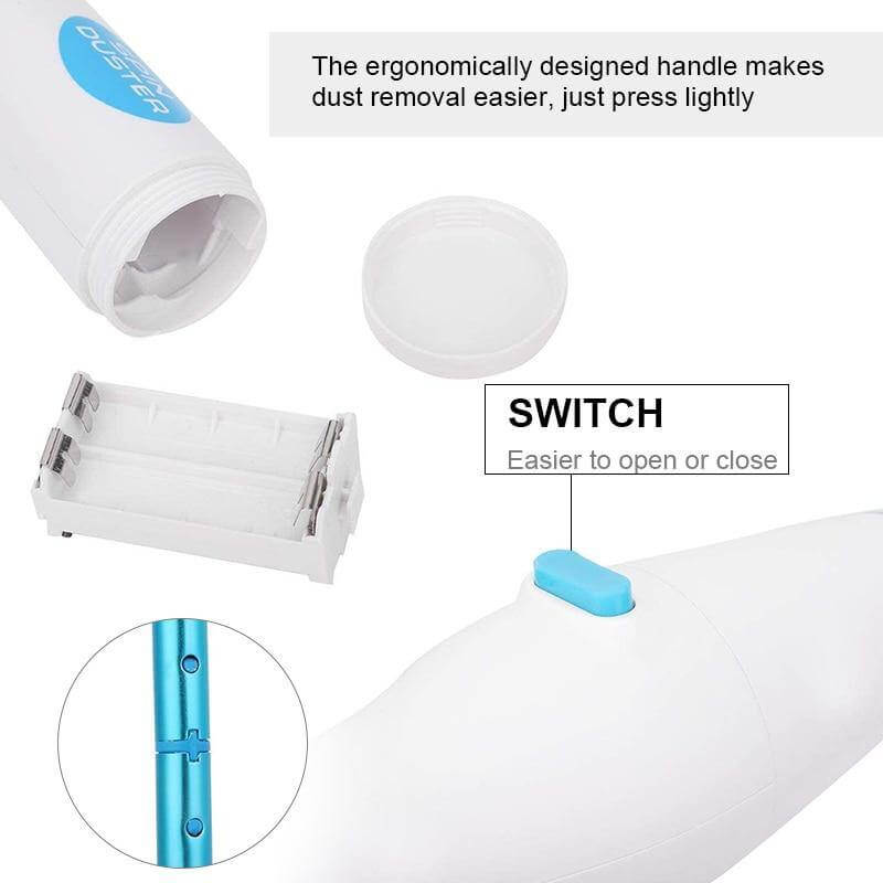 Adjustable 360 Electric Rotating Cleaning Dust Brush - MaviGadget