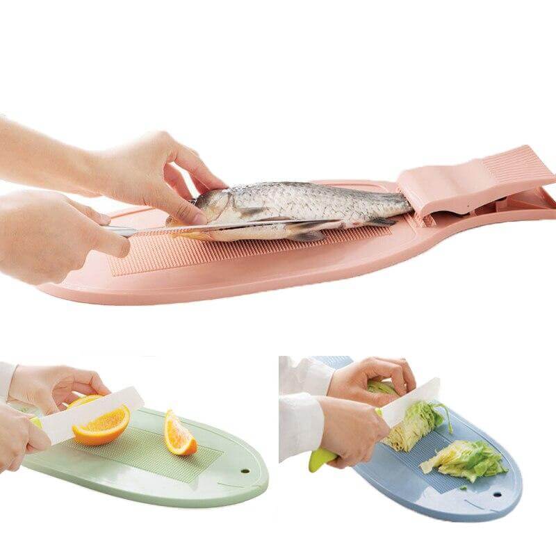 Creative Fish Cutting Board with Clip - MaviGadget