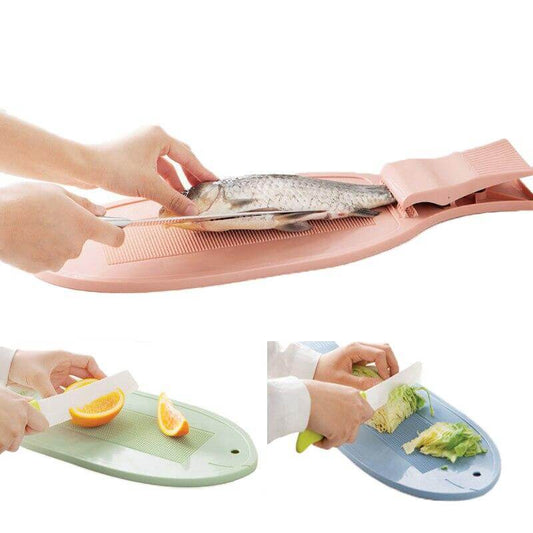 Creative Fish Cutting Board with Clip - MaviGadget