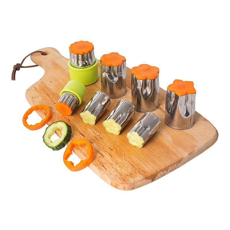8pcs/Set Stainless Steel Puzzle Fruit Vegetable Cutter - MaviGadget