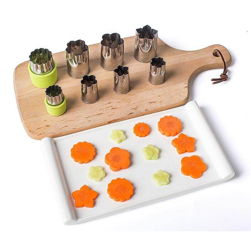 8pcs/Set Stainless Steel Puzzle Fruit Vegetable Cutter - MaviGadget