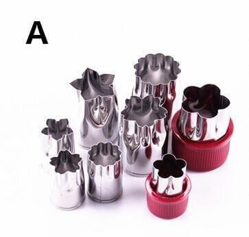 8pcs/Set Stainless Steel Puzzle Fruit Vegetable Cutter - MaviGadget