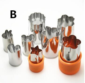 8pcs/Set Stainless Steel Puzzle Fruit Vegetable Cutter - MaviGadget