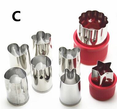 8pcs/Set Stainless Steel Puzzle Fruit Vegetable Cutter - MaviGadget