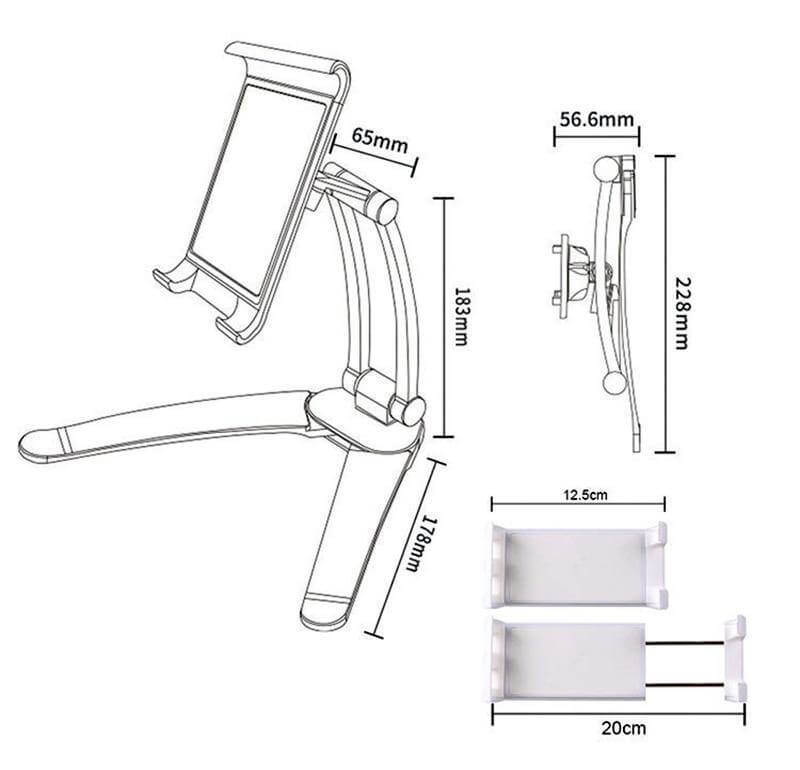 Universal Wall Mounted Desk Phone Tablet Holder - MaviGadget