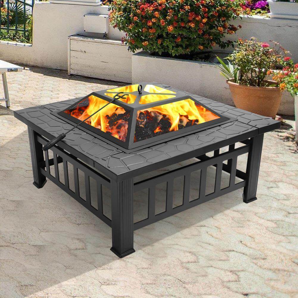 Portable Backyard Fire Pit Table - MaviGadget