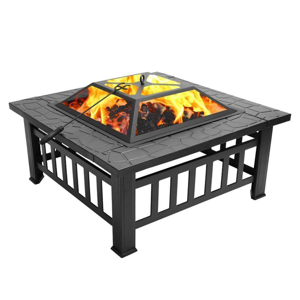 Portable Backyard Fire Pit Table - MaviGadget