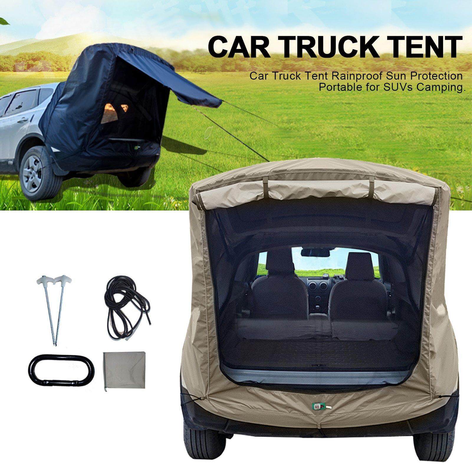 Camping Waterproof Car Sunshade Trunk Tent - MaviGadget