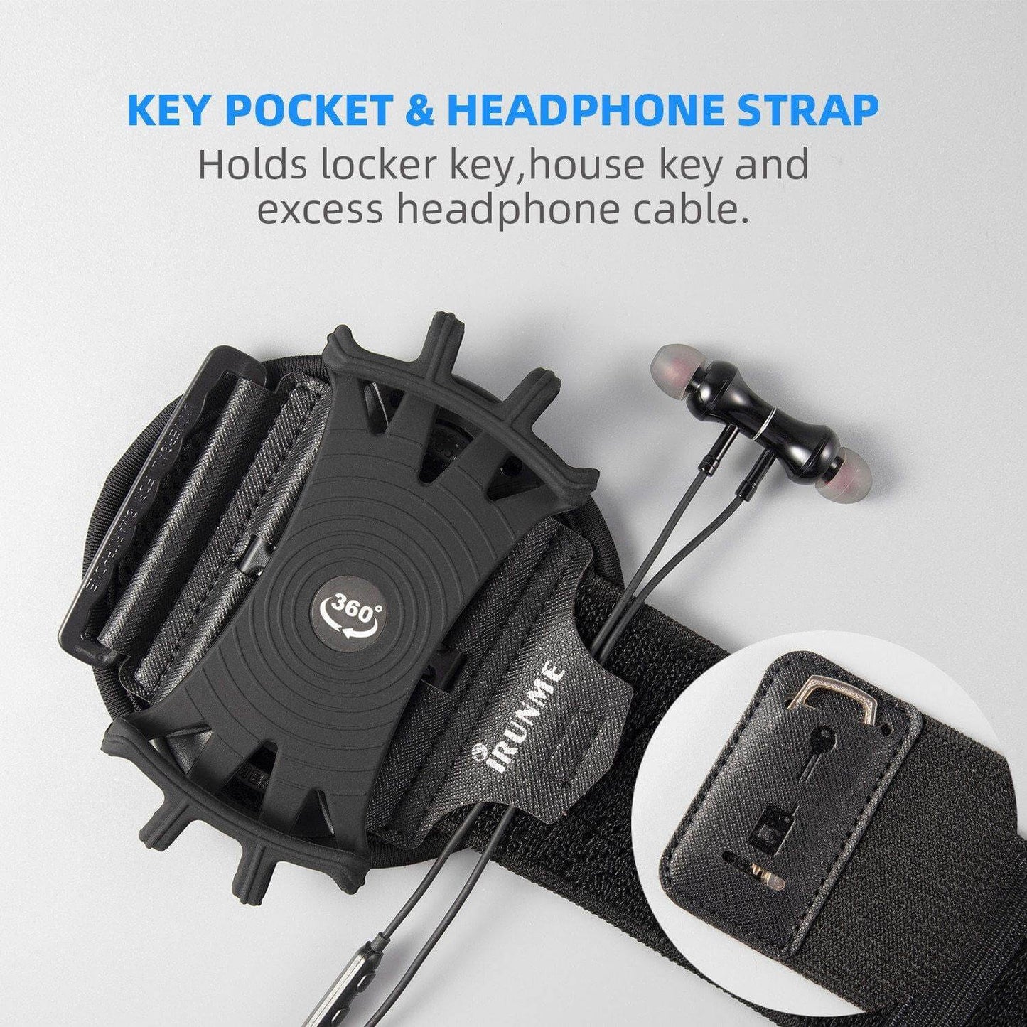Rotating Sports Phone Holder Wristband - MaviGadget
