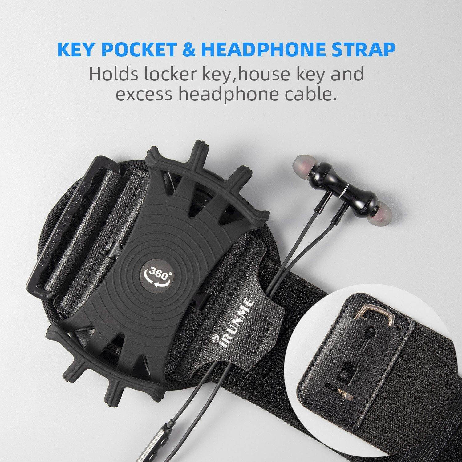 Rotating Sports Phone Holder Wristband - MaviGadget